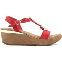 le chicche if5643 wedge sandals women red womens sandals in red