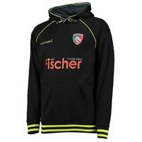 Leicester Tigers Training Overhead Hoody - Black/Fluro Green, Black