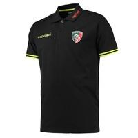 leicester tigers polo shirt junior blackfluro green black