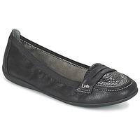 les ptites bombes aloa womens loafers casual shoes in black