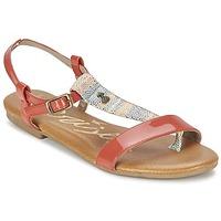 le temps des cerises carly corail womens sandals in red