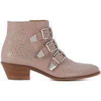 Lemaré Texan Lemaré in pale pink nappa leather women\'s Low Boots in pink