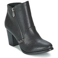 les ptites bombes pony womens low ankle boots in black