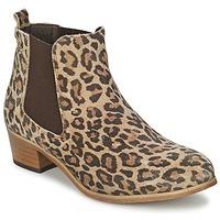 le temps des cerises jade womens low ankle boots in beige