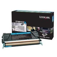 lexmark x748h2cg cyan original high capacity toner cartridge