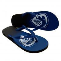 leeds united fc flip flops junior size 5