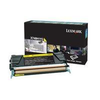 lexmark x748h1yg yellow original high capacity return program toner ca ...