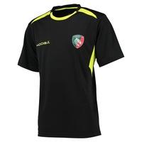 Leicester Tigers Gym T-Shirt - Junior - Black/Fluro Green, Black