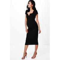 Lexi Tailored Midi Dress - black