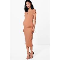 Lexi Tailored Midi Dress - stone