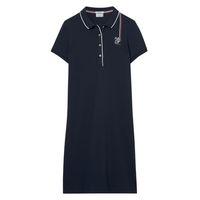 le mans badge piqu dress evening blue