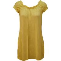 Leanne Ruffle Detail Gypsy Top - Pale Yellow