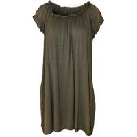 Leanne Ruffle Detail Gypsy Top - Khaki