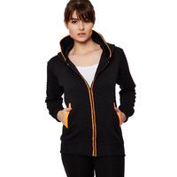 Leticia Neon Trim Quilted Hoodie - Orange