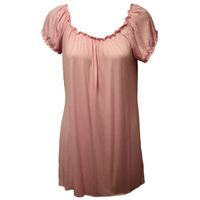 Leanne Ruffle Detail Gypsy Top - Pink