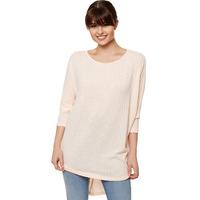 lenora dip hem batwing top peach