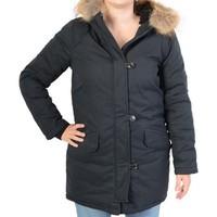 le temps des cerises parka globe black womens parka in black