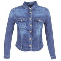 le temps des cerises lillym womens denim jacket in blue