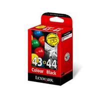 Lexmark Combo Pack No.43XL + No.44XL - Print cartridge - 1 x black, colour (cyan, magenta, yellow)