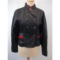 \'Leather Connection\' Small Black and Red Jacket