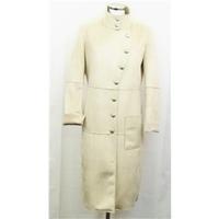 le full ivory mock suede coat size 14