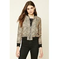 Leopard Print Bomber Jacket