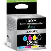 Lexmark 100XL Black C M Y High Yield Return Program Ink