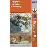 Leicester & Hinckley - OS Explorer Active Map Sheet Number 233