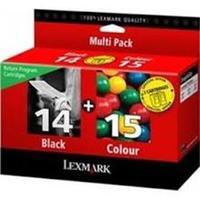 lexmark no1415 twin pack black colour