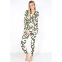 Leslie Zip Front Tie-Dye Loungewear Tracksuit