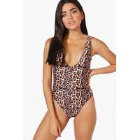 Leopard Swimsuit - brown