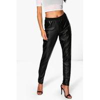 Leather Look Legging - black