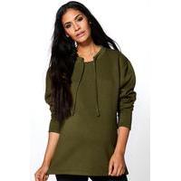 Leah Super Soft Oversized Sweat - khaki