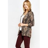 Leopard Print Button Up Blouse