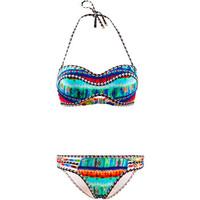 les ptites bombes 2 pieces multicolor swimsuit bandeau push up b cup s ...