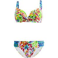 les ptites bombes 2 pieces multicolor swimsuit balconnet d cup hawai 0 ...