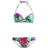 les ptites bombes 2 pieces multicolor swimsuit balconnet b cup savana  ...