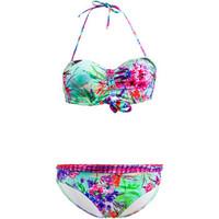 les ptites bombes 2 pieces multicolor swimsuit bandeau push up b cup s ...