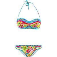 les ptites bombes 2 pieces multicolor swimsuit bandeau push up b cup s ...