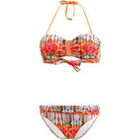 Les P\'tites Bombes 2 Pieces Multicolor B Cup Bandeau Push Up Melrose 012 women\'s Bikinis in Multicolour