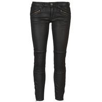 le temps des cerises 212 cachew womens cropped trousers in black