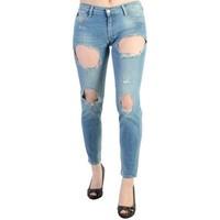 le temps des cerises jeans power blue womens skinny jeans in blue