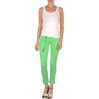 lee scarlett womens cropped trousers in green