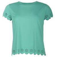 lee cooper scallop edge tshirt womens