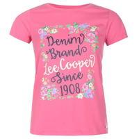 lee cooper floral print t shirt ladies