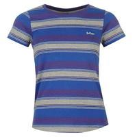 Lee Cooper Yarn Dye Crew Tshirt Womens