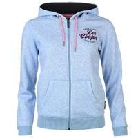 Lee Cooper Textured AOP Zip Hoody Ladies