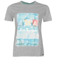 Lee Cooper Photo Crew T Shirt Ladies