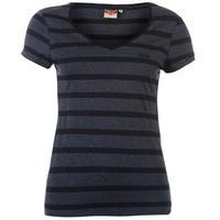 Lee Cooper Yarn Dye V Neck TShirt Womens