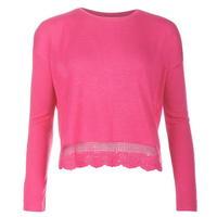 lee cooper lace knit jumper womens